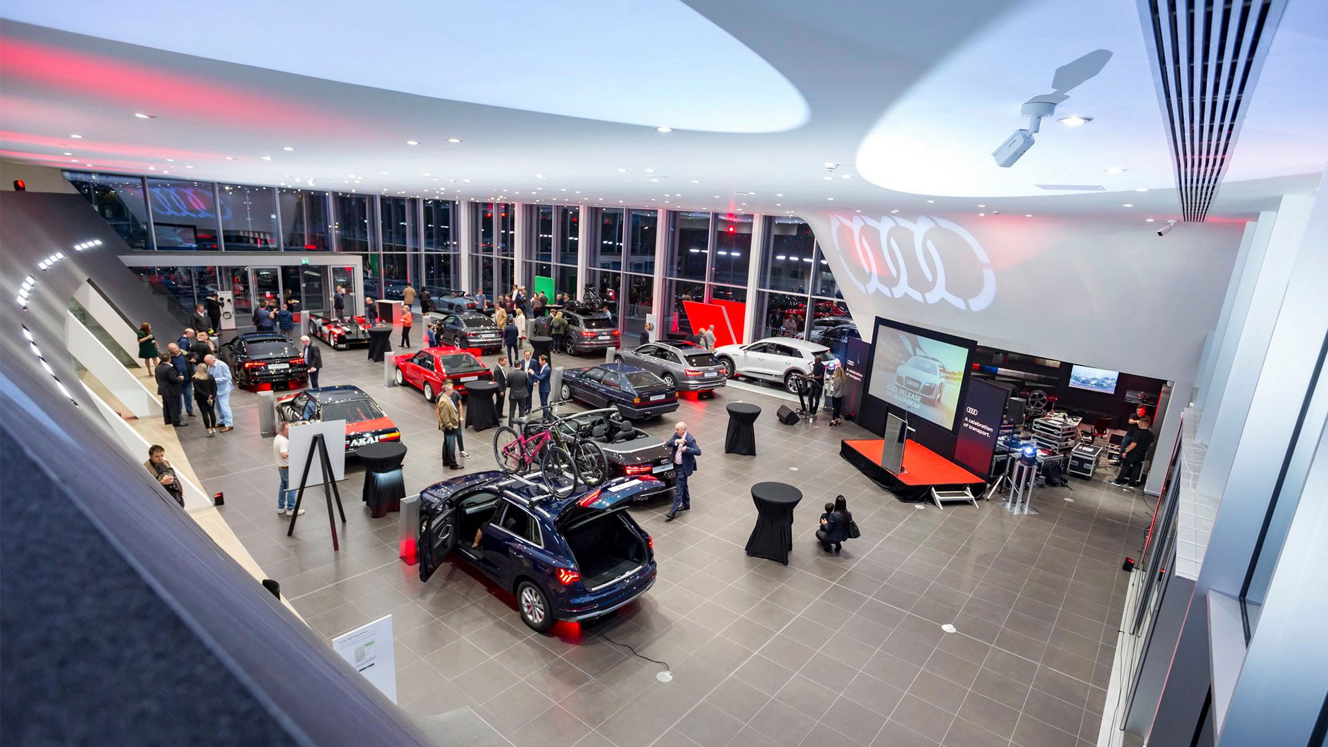 Baynham Meikle Audi dealership Farnborough Showroom Interior