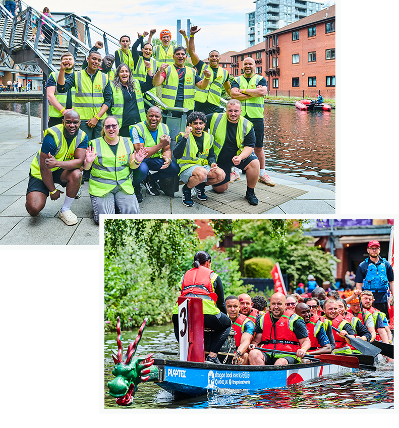 Baynham Meikle team fundraising for local causes