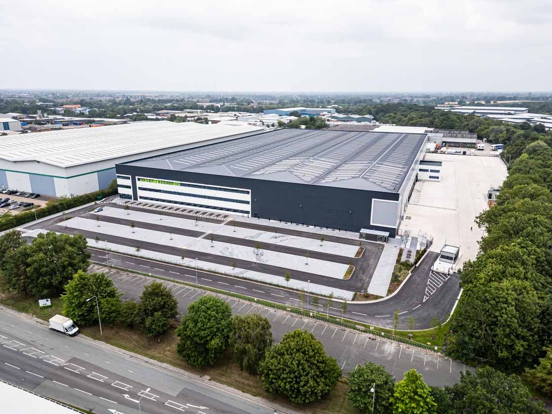 Baynham Meikle Crewe 335 aerial view