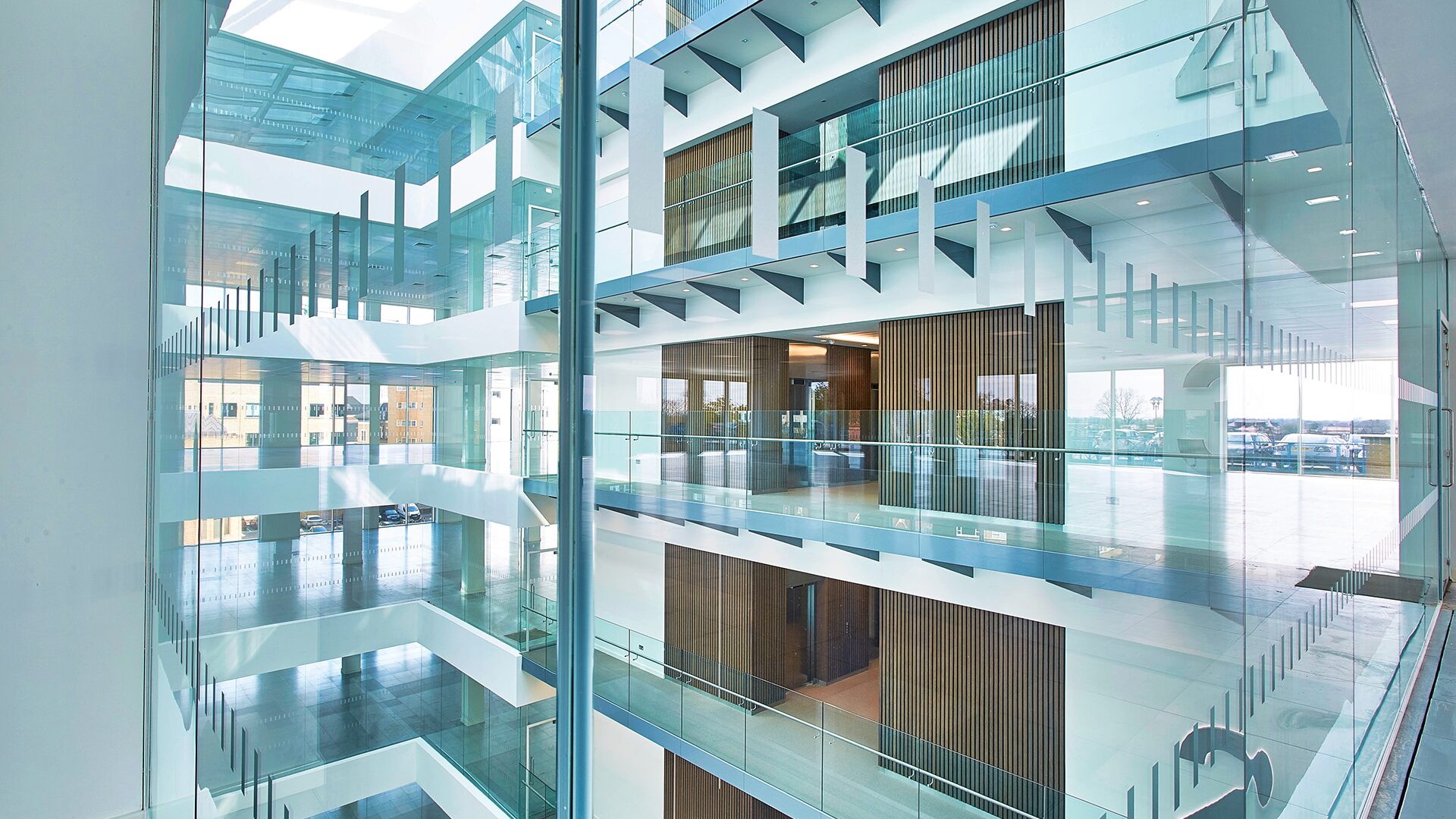 Baynham Meikle Observatory House Slough internal corridors